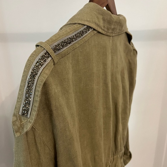 Linen Green Jacket - Picture 4 of 4